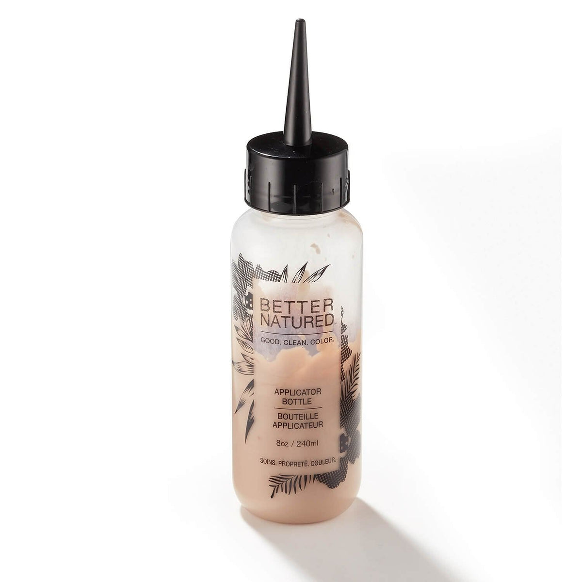 Hair Color Applicator Bottle, Natural with Straight Dispensing Tip
