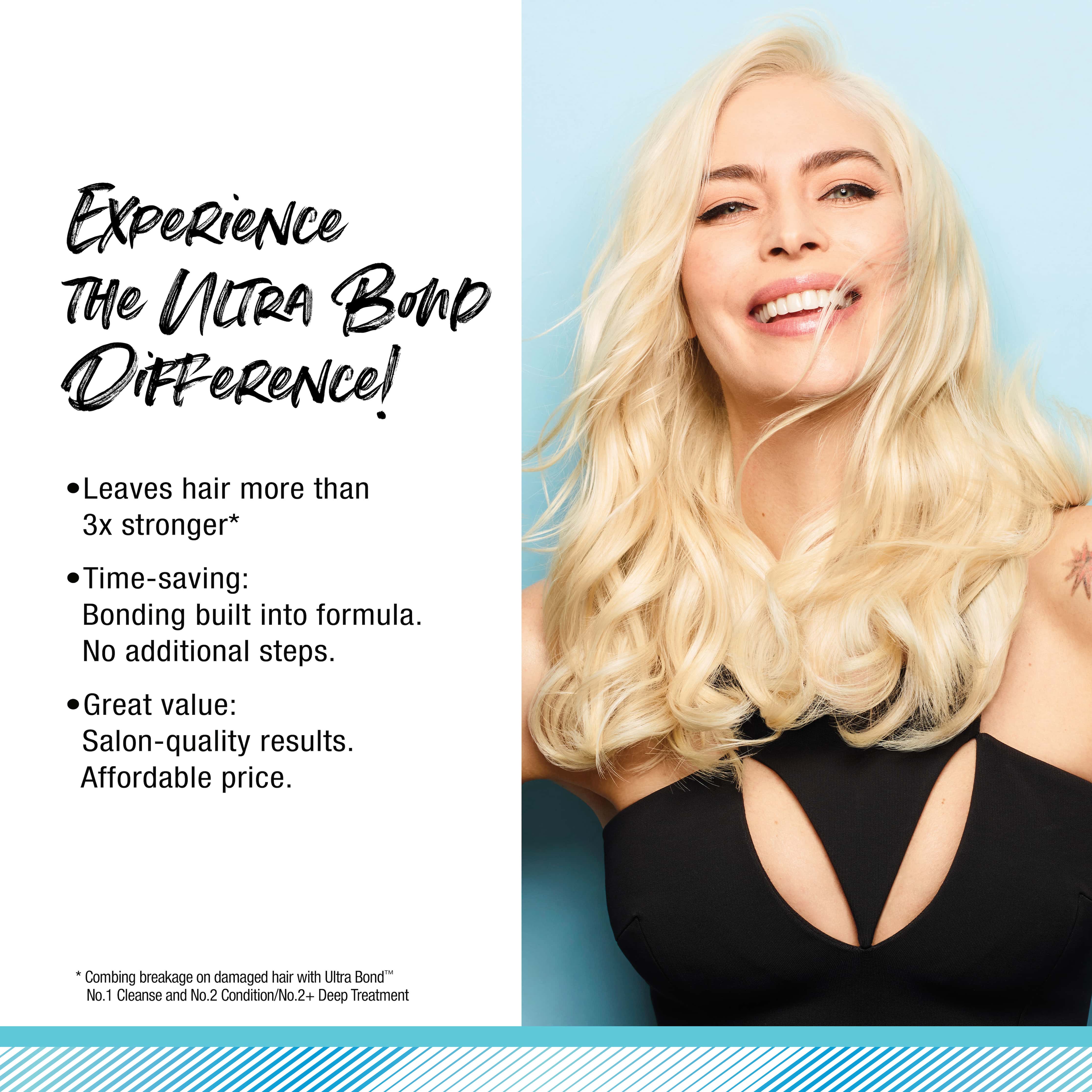 Experience the ultra bond difference! Salon quality results, affordable price.