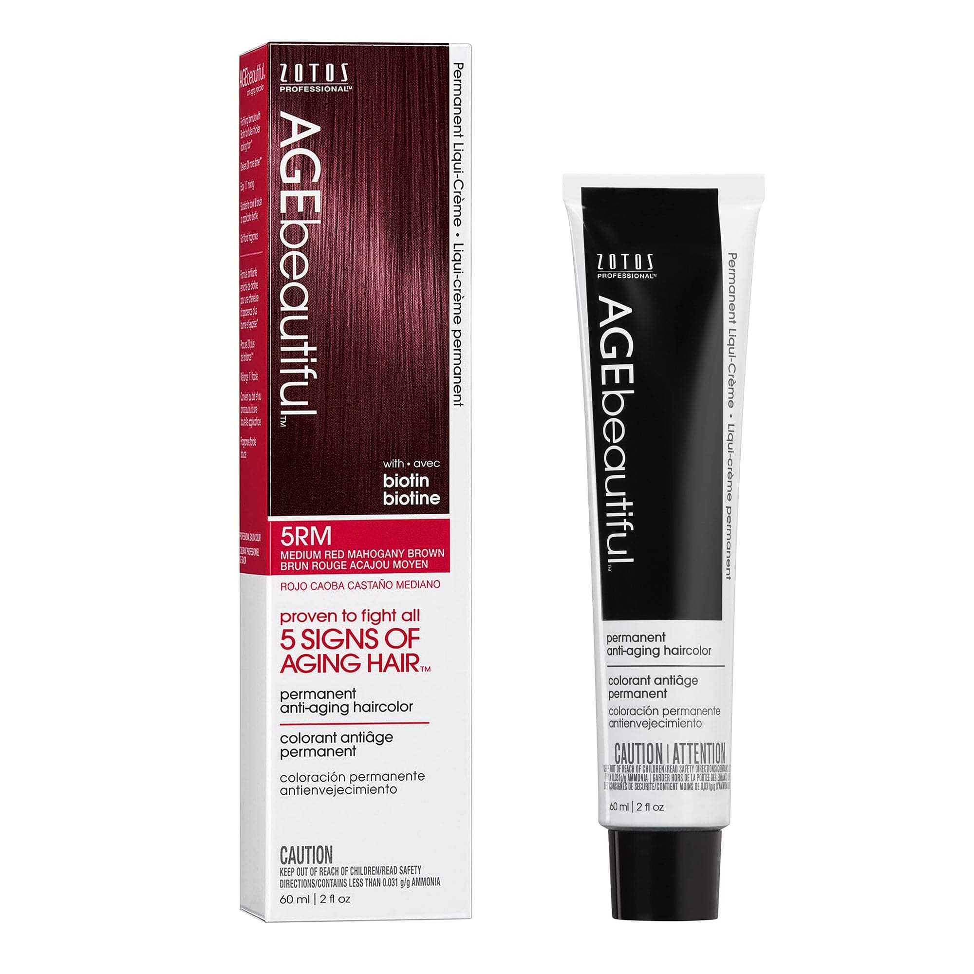 AGEbeautiful® Anti-Aging 100% Gray Coverage Liqui-Crème - Red/Violet Shades
